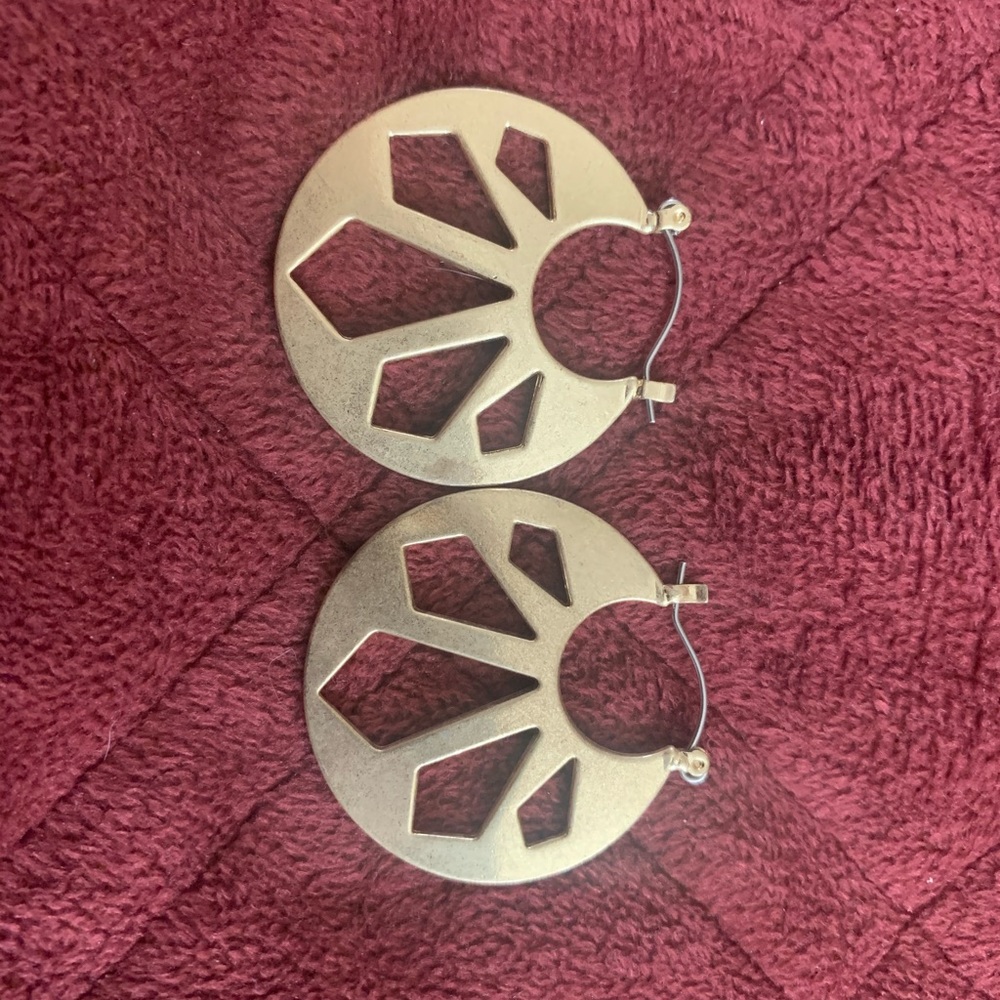 Boho chic gold earrings